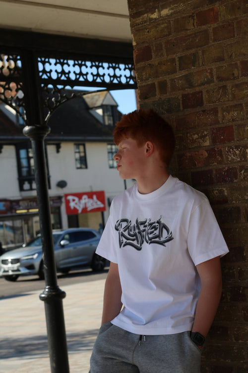 Silver Metallic RYFTED Logo T-shirt