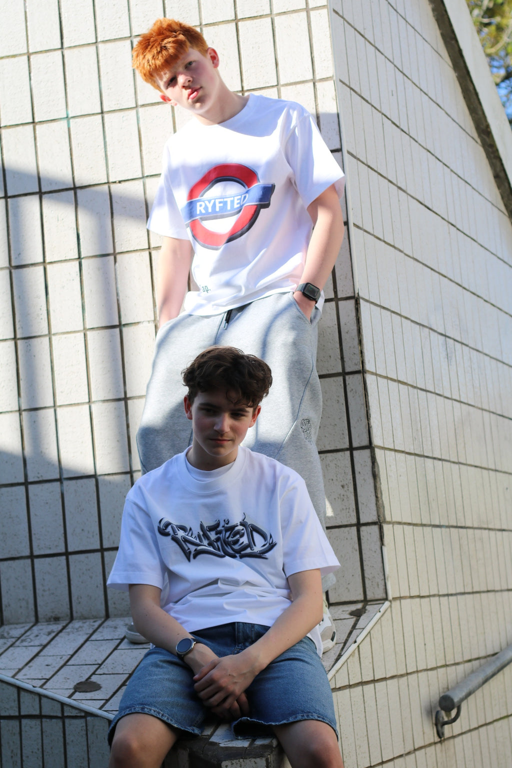 Silver Metallic RYFTED Logo T-shirt