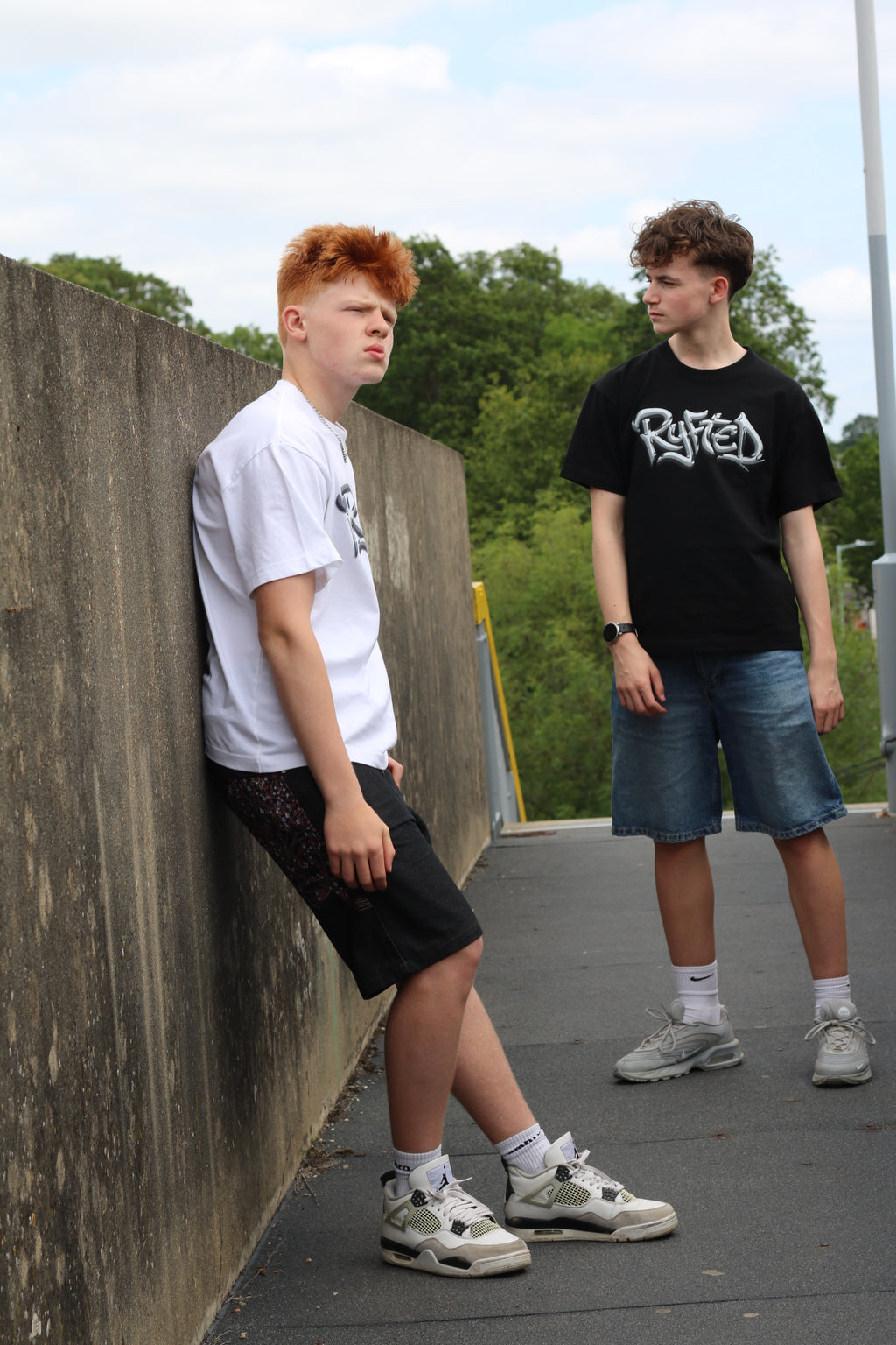 Silver Metallic RYFTED Logo T-shirt - Black